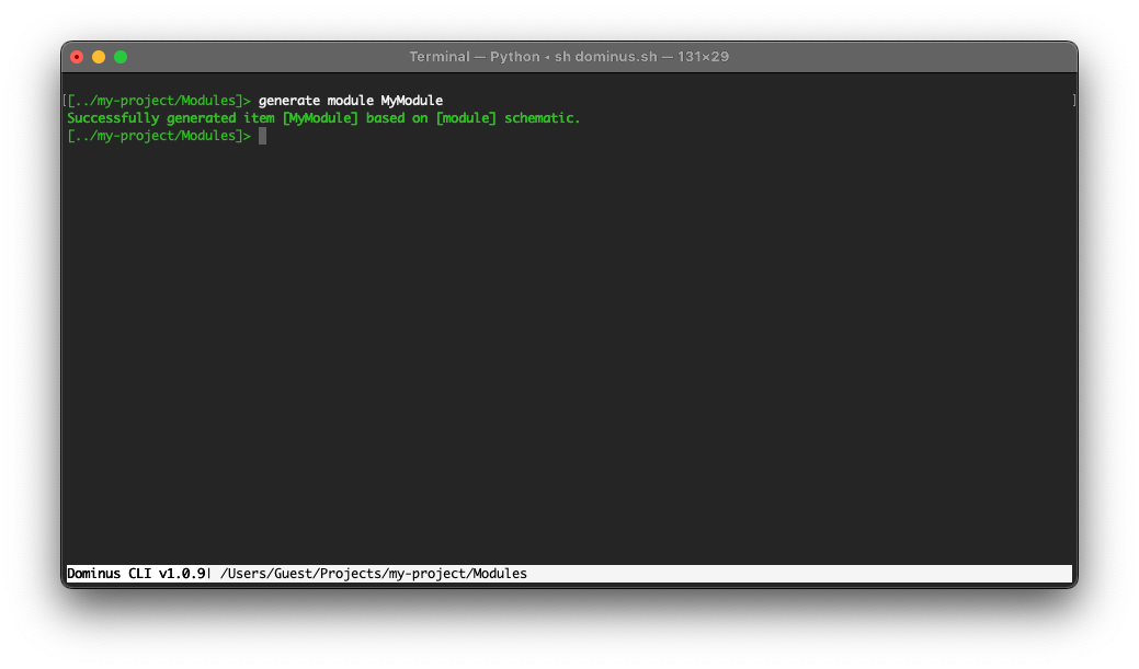 Dominus CLI